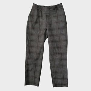 a new day Womens Small Black White Herringbone Print Pants